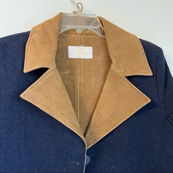 NWOT Unique Denim Trench Coat and Pants Set Sz Sm Y2K Western Riding Style - Picture 3 of 12